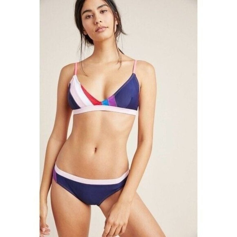 Sundry Bikini Bottom Size Large 3 Anthropologie Colorblock Mix & Match Sizes
